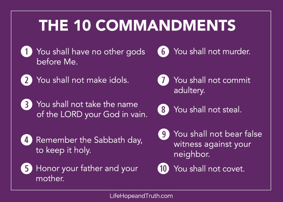 10 commandments in the bible