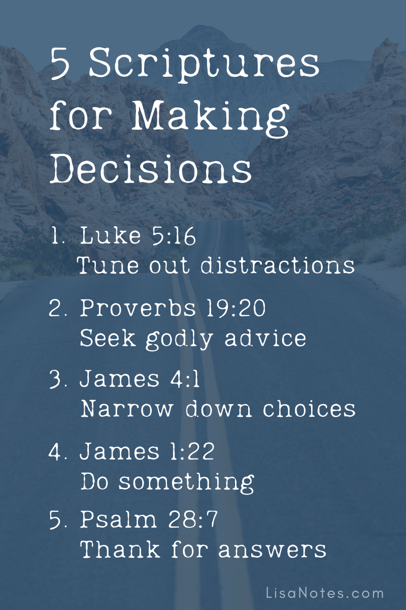 decision making verse in bible