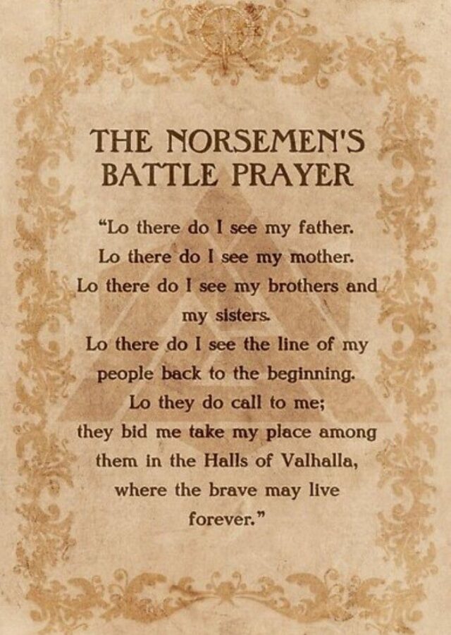 Norse Prayer For Battle - CHURCHGISTS.COM