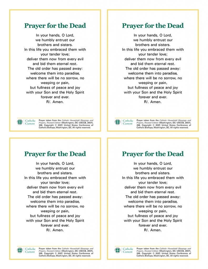 Novena prayer for the dead catholic