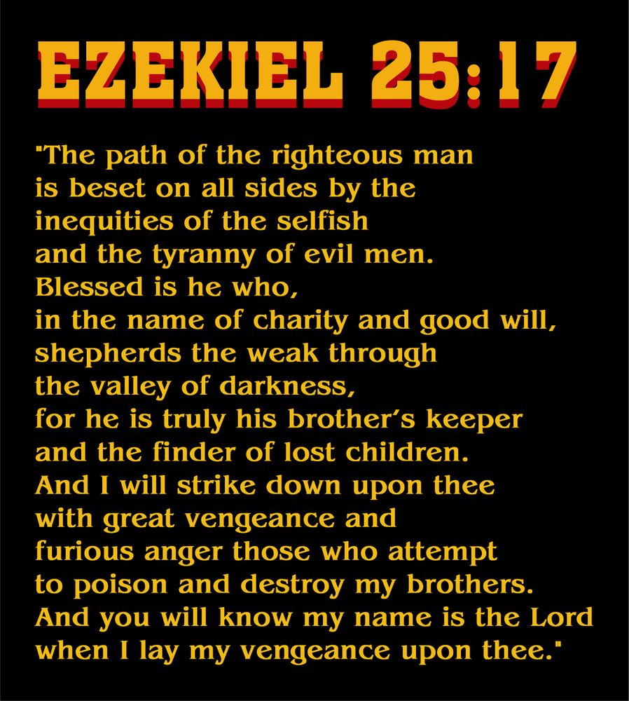 Ezekiel 25 17 Old Testament - CHURCHGISTS.COM