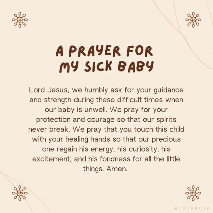 Healing Prayer For A Sick Child - CHURCHGISTS.COM