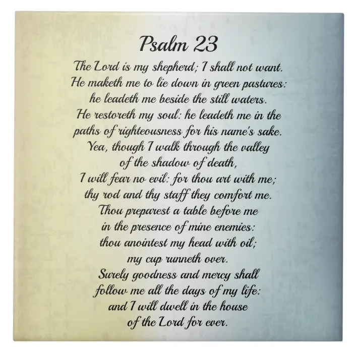 The bible verse the lord is my shepherd - CHURCHGISTS.COM