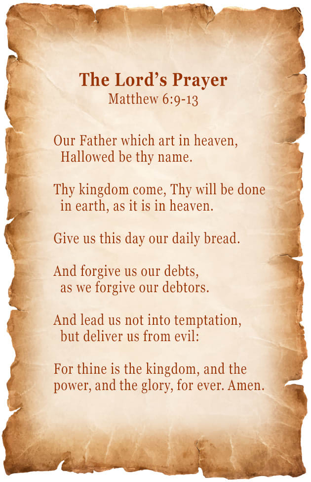 the lord's prayer for today - CHURCHGISTS.COM