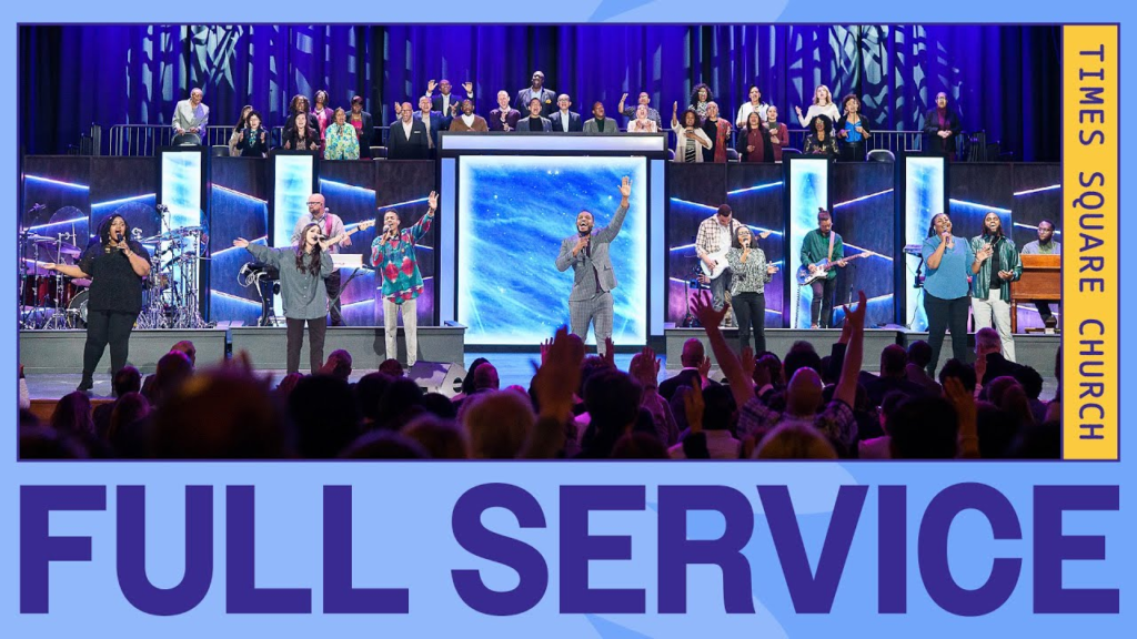 Times square church service