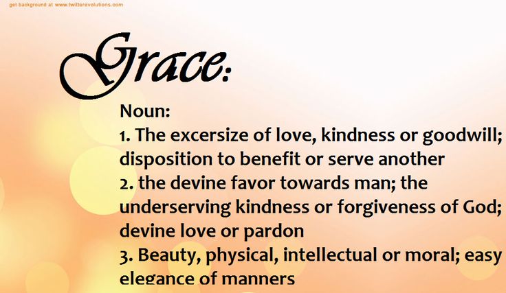 What Does The Biblical Word Grace Mean