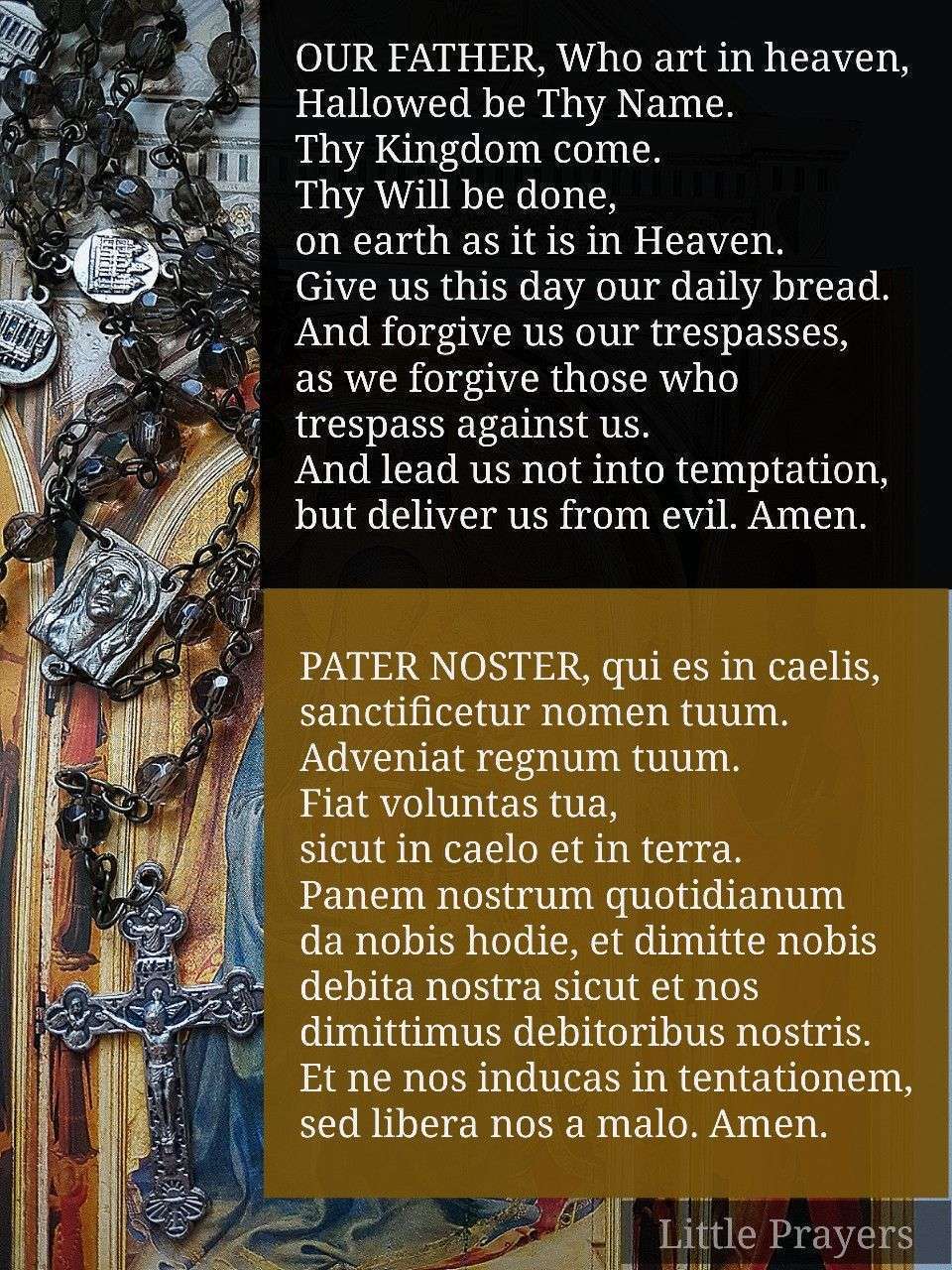 our lord's prayer in latin