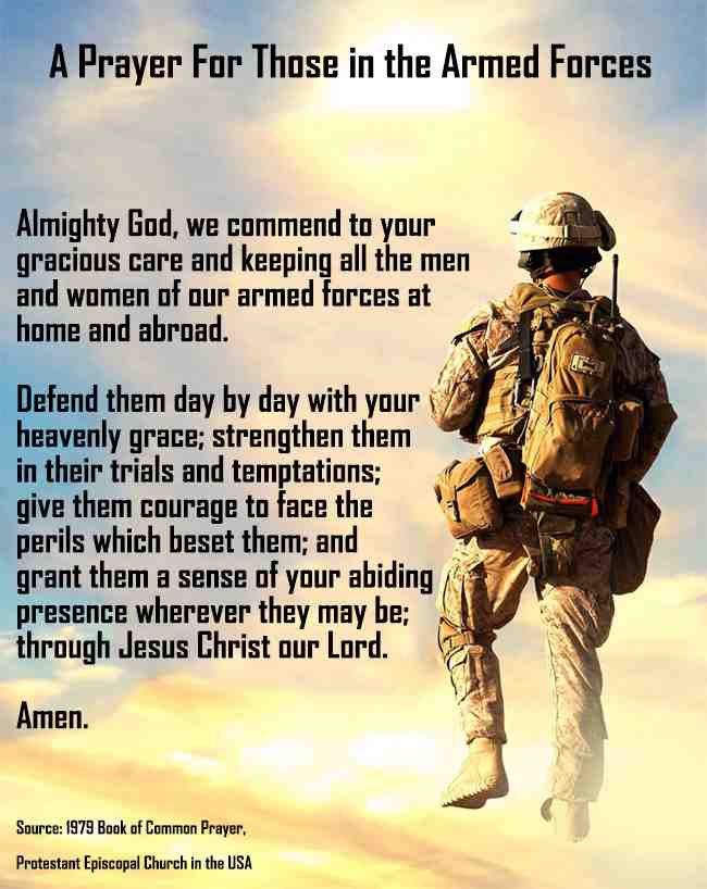 PRAYER FOR THE SOLDIERS